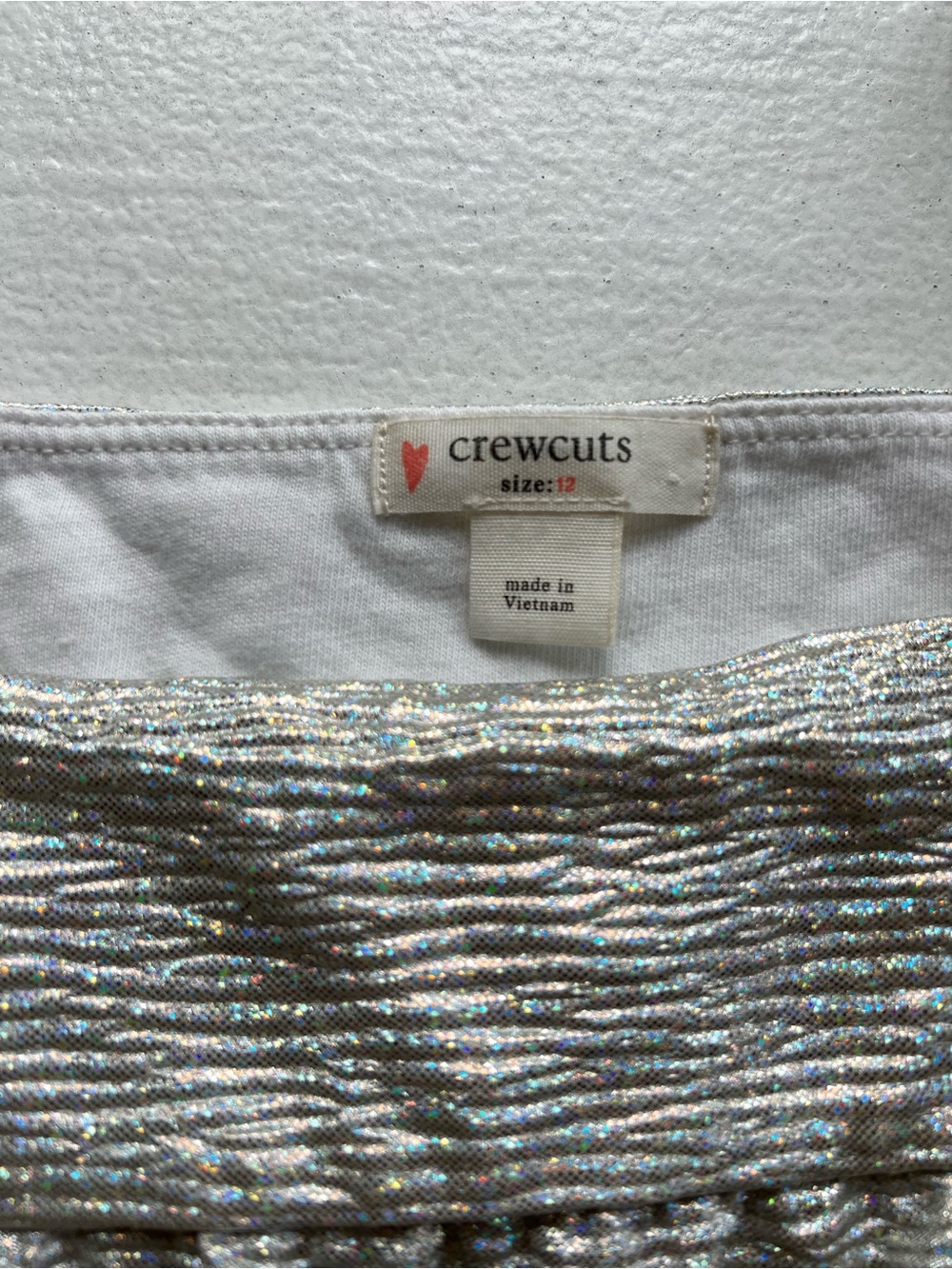 Crewcuts Girls Shimmery Silver Ruffle Tank - Picture 4 of 4
